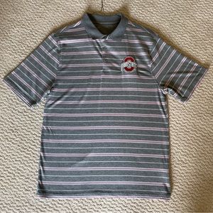 Men’s Short Sleeve Polo Shirt Ohio State Buckeyes Football Size Small